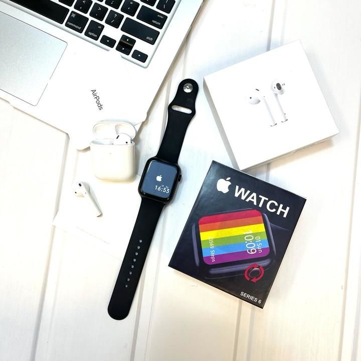 *IWATCH SERIES6 SET YOUR OWN PIC AS WALLPAPER  +AIRPODS 2 COMOBO*



*Modal w26+ crown working full  uploaded by KTB SHOP on 3/26/2021