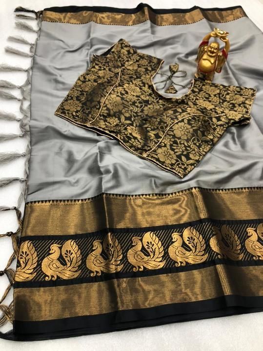 Fabric :cotton silk 

Saree 6.30 mtr with running blouse 

. With Stiched Blouse😍*
 uploaded by Bhullar Store  on 3/27/2021
