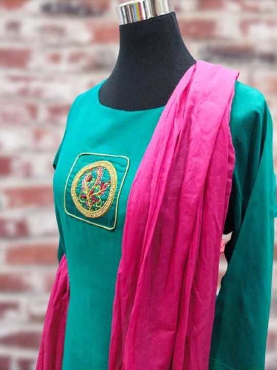 South silk kurti with exclusive hand work  uploaded by business on 3/27/2021
