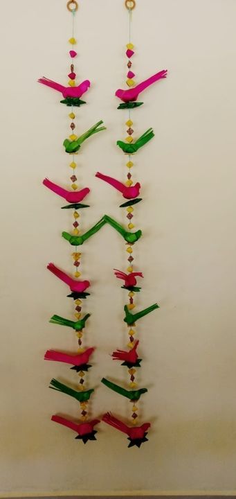 Handmade Palm leaves birds stings pair 370/- uploaded by business on 3/27/2021