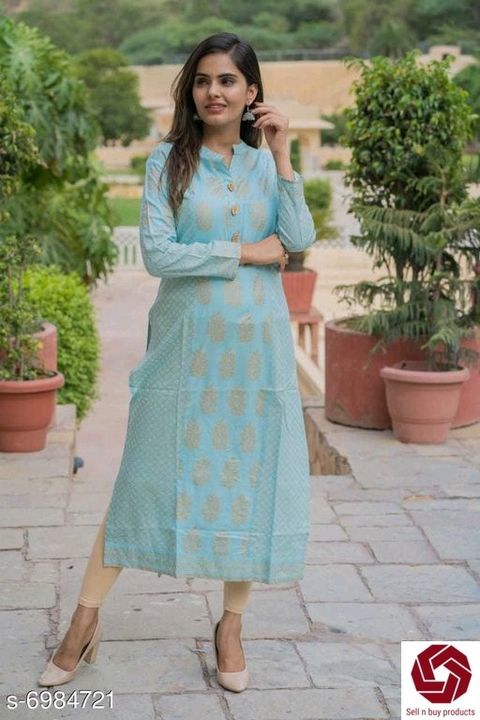 Post image Catalog Name:*Banita Fabulous Kurtis*
Fabric: Rayon Slub / Rayon
Sleeve Length: Long Sleeves
Pattern: Printed
Combo of: Single
Sizes:
S (Bust Size: 36 in, Size Length: 48 in) 
M (Bust Size: 38 in, Size Length: 48 in) 
L (Bust Size: 40 in, Size Length: 48 in) 
XL (Bust Size: 42 in, Size Length: 48 in) 
XXL (Bust Size: 44 in, Size Length: 48 in) 
XXXL (Bust Size: 46 in, Size Length: 48 in) 
4XL (Bust Size: 48 in, Size Length: 48 in) 
5XL (Bust Size: 50 in, Size Length: 48 in) 

Dispatch: 2-3 Days
Easy Returns Available In Case Of Any Issue
*Proof of Safe Delivery! Click to know on Safety Standards of Delivery Partners- https://ltl.sh/y_nZrAV3