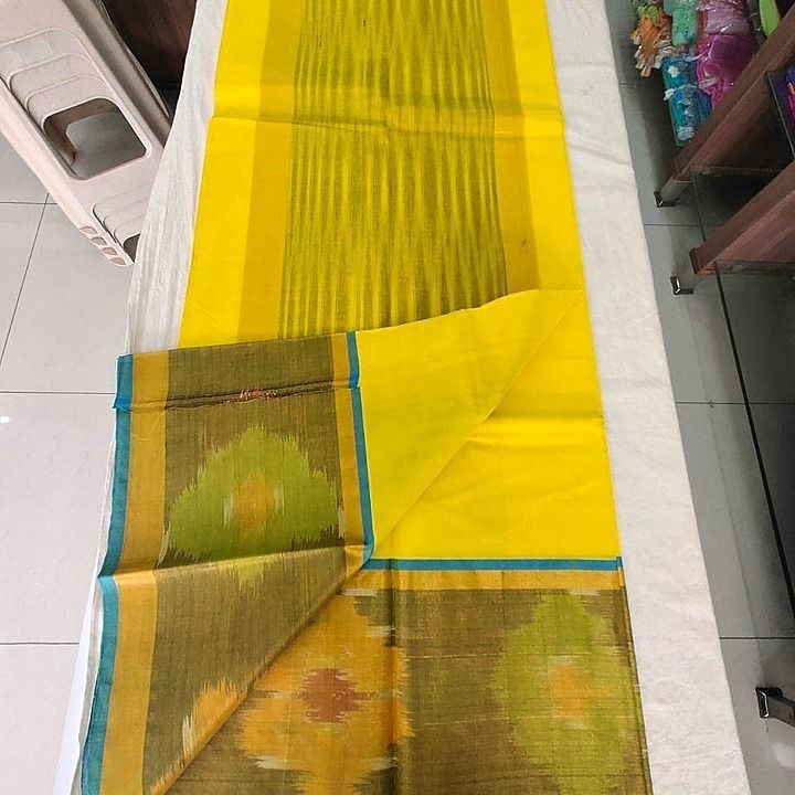 Cotton big border pochampally sarees 950+$ uploaded by Everythihgforyouindia on 7/19/2020