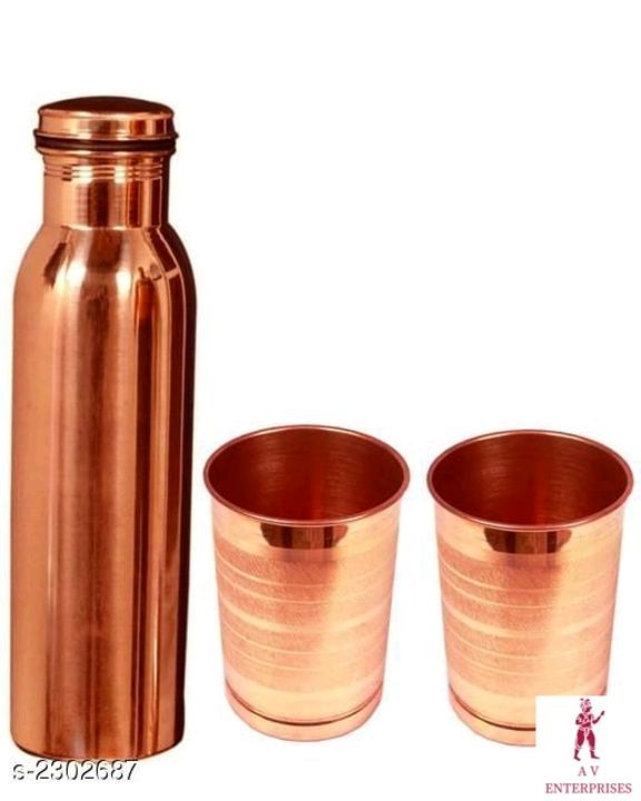 Copper bottle &glass  uploaded by Av ENTERPRISES  on 3/27/2021