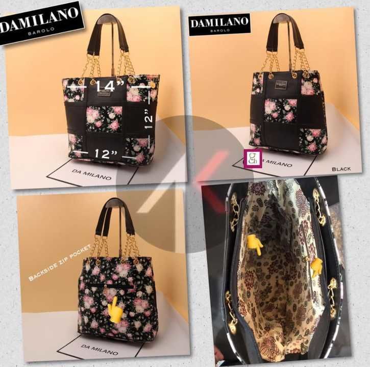 *DA MILANO*

*2️⃣ in 1️⃣ Handbag*

Can use it in 2 different way of shape

 uploaded by RADHA RANI COLLECTION on 3/27/2021