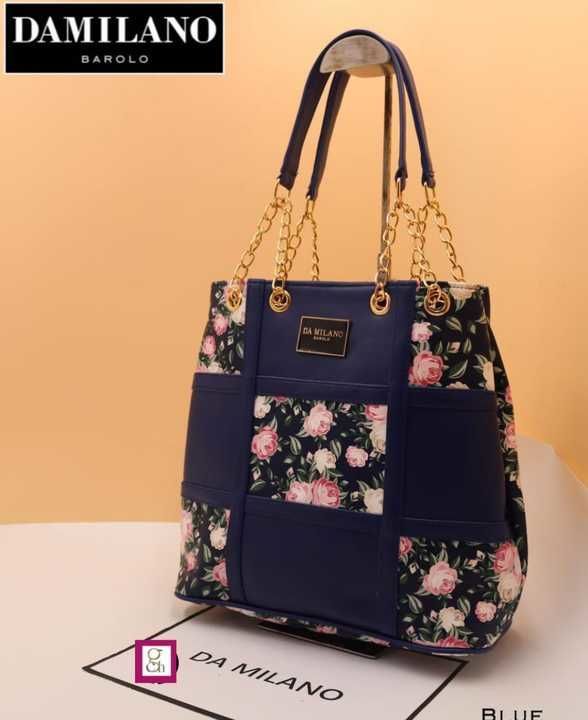 *DA MILANO*

*2️⃣ in 1️⃣ Handbag*

Can use it in 2 different way of shape

 uploaded by RADHA RANI COLLECTION on 3/27/2021