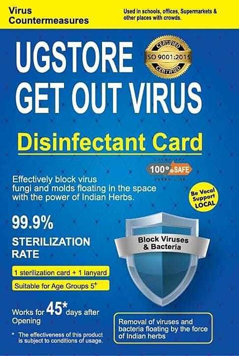 VIRUS SHUT OUT CARD indian uploaded by VAIDLEH LIFESCIENCES PRIVATE LIMITE on 7/19/2020