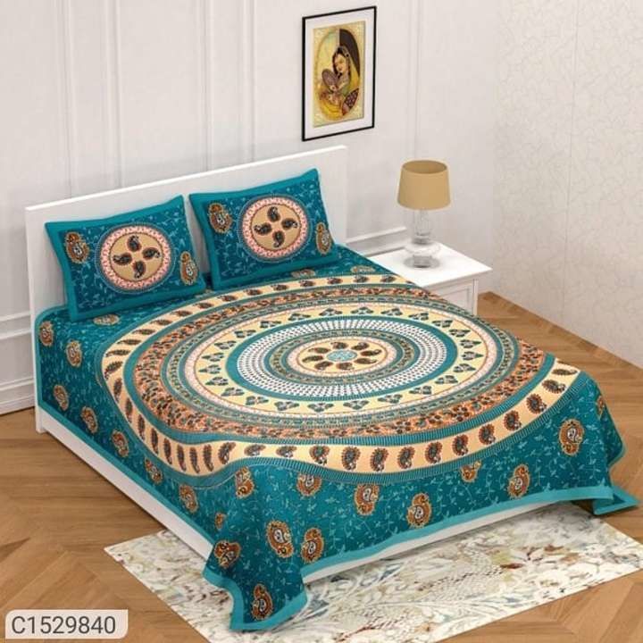 Post image Classic Versatile Bedsheets

Fabric: Cotton
No. Of Pillow Covers: 2
Thread Count: 124
Multipack: Pack Of 1
Sizes: 
Queen (Length Size: 100 in, Width Size: 90 in, Pillow Length Size: 16 in, Pillow Width Size: 25 in) 
Dispatch: 2-3 Days 550 Rs