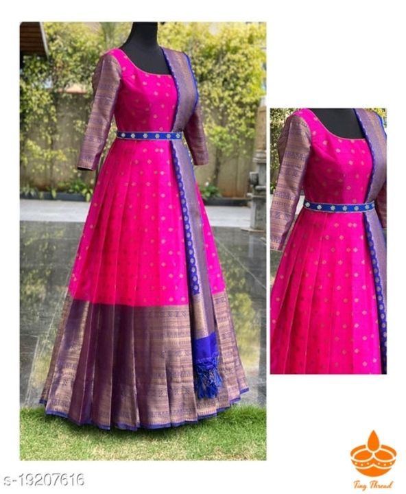 Post image Comfy Elegant Women Gowns
Fabric: Taffeta Silk
Sleeve Length: Long Sleeves
Pattern: Zari Woven

Sizes:
S (Bust Size: 36 in, Length Size: 56 in, Waist Size: 32 in, Hip Size: 40 in, Shoulder Size: 13 in) 

Country of Origin: India
Sizes Available - S, M, L, XL, XXL, XXXL