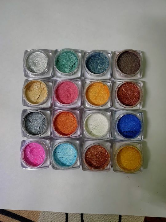 eyeshadow shimmer dust 16 pcs uploaded by business on 3/28/2021