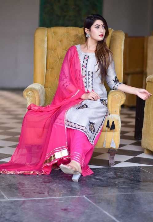 Rayon with plazzo and Dupatta uploaded by Saavli Fashion on 3/28/2021