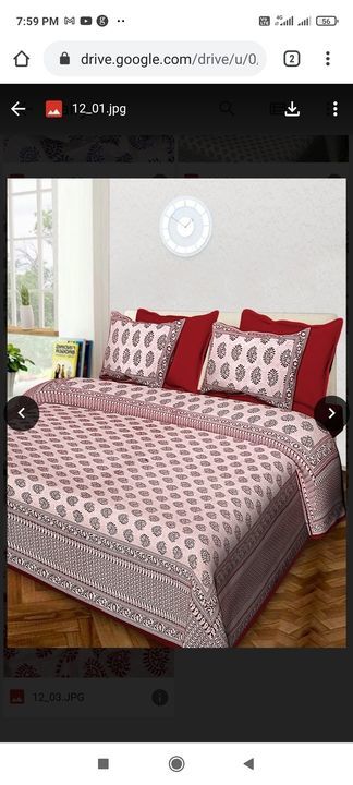 King size bedsheet  uploaded by JR Creation on 3/28/2021