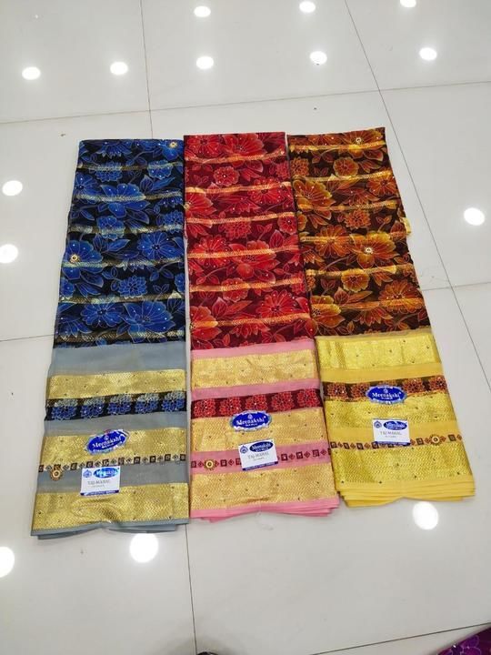 Golden jari saree uploaded by HuNa Online Shopping on 3/28/2021
