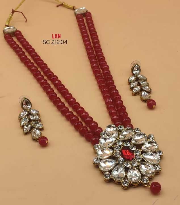 Kundan pearl necklace uploaded by business on 3/28/2021