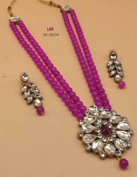 Kundan pearl necklace uploaded by Jewellery on 3/28/2021