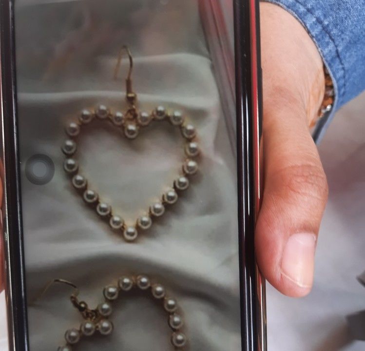 Heart shape earrings  uploaded by Vaidik creation  on 3/29/2021