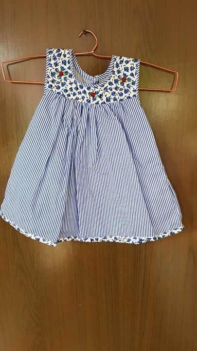 Hand Embroidered abd/smocked baby frocks uploaded by Nk's Collections on 3/29/2021