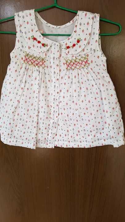 Hand Embroidered abd/smocked baby frocks uploaded by business on 3/29/2021