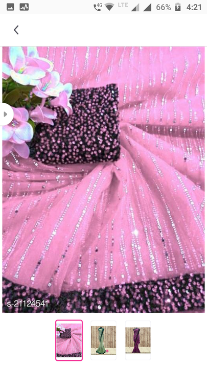 Sequence foil saree uploaded by business on 3/29/2021