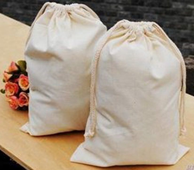 Cotton drawstring bag for toileteries uploaded by Bathija International on 5/17/2020