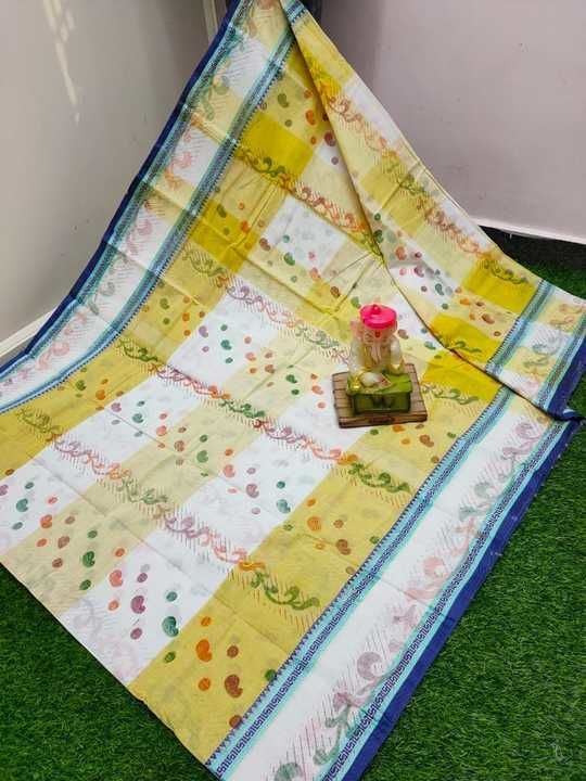 Bengali cotton printed saree uploaded by business on 3/29/2021