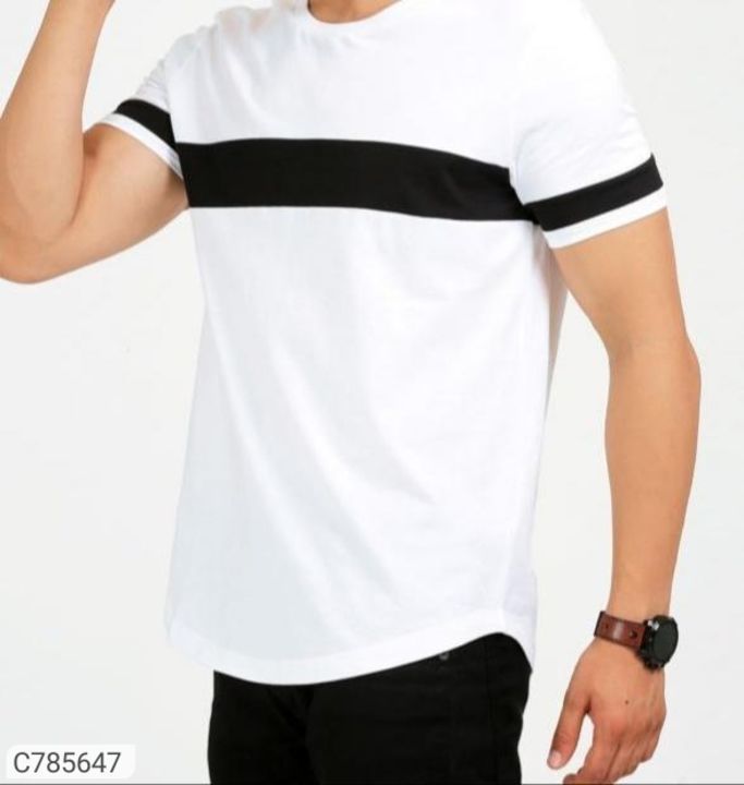 *Product Name:* Cotton Color Block T-Shirt
 uploaded by Delivery on home on 3/29/2021