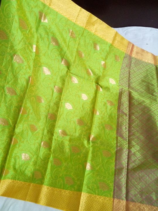 Soft organza silk# zari mina# tanchui saree uploaded by business on 3/29/2021