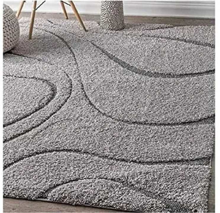 Shaggy Carpets size (3x5)feet colour grey design (zero cut) uploaded by business on 3/29/2021