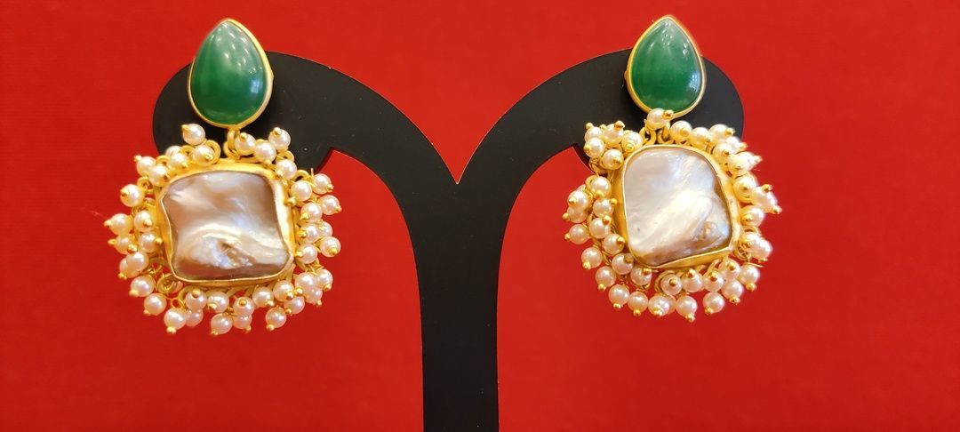 Druzzy earrings  uploaded by Dhanwantri jewels on 3/29/2021