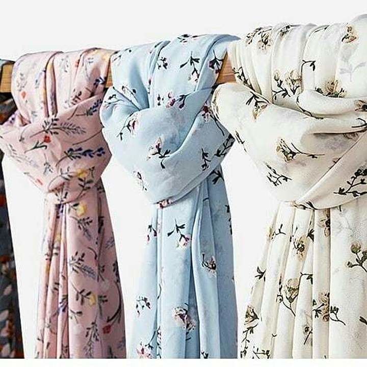 printed georgette hijabs uploaded by business on 5/18/2020