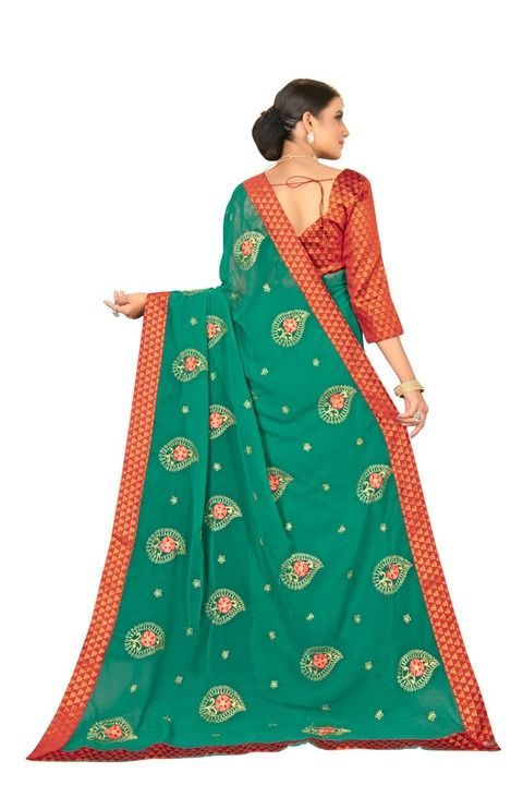 Women Georgette Chiffon Saree uploaded by business on 3/30/2021