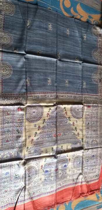 Pure tussur madhubani  uploaded by S.k. boutique & textile  on 3/30/2021