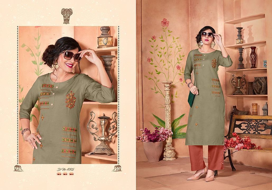 Catalog : *CULTURE -1*    
Fabric : *GALAXY COTTON* (kurti &pant) 
Design : *6 pcs*
Length kurti : * uploaded by business on 7/20/2020