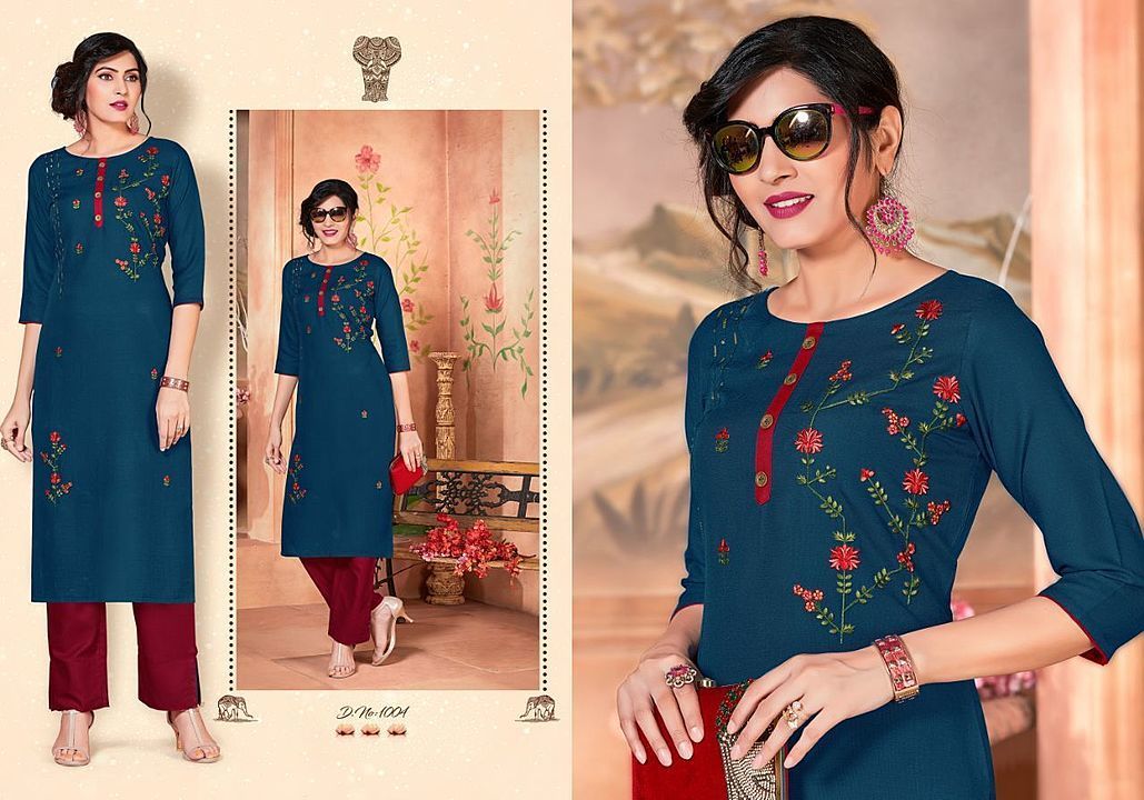 Catalog : *CULTURE -1*    
Fabric : *GALAXY COTTON* (kurti &pant) 
Design : *6 pcs*
Length kurti : * uploaded by Vinayak creation on 7/20/2020
