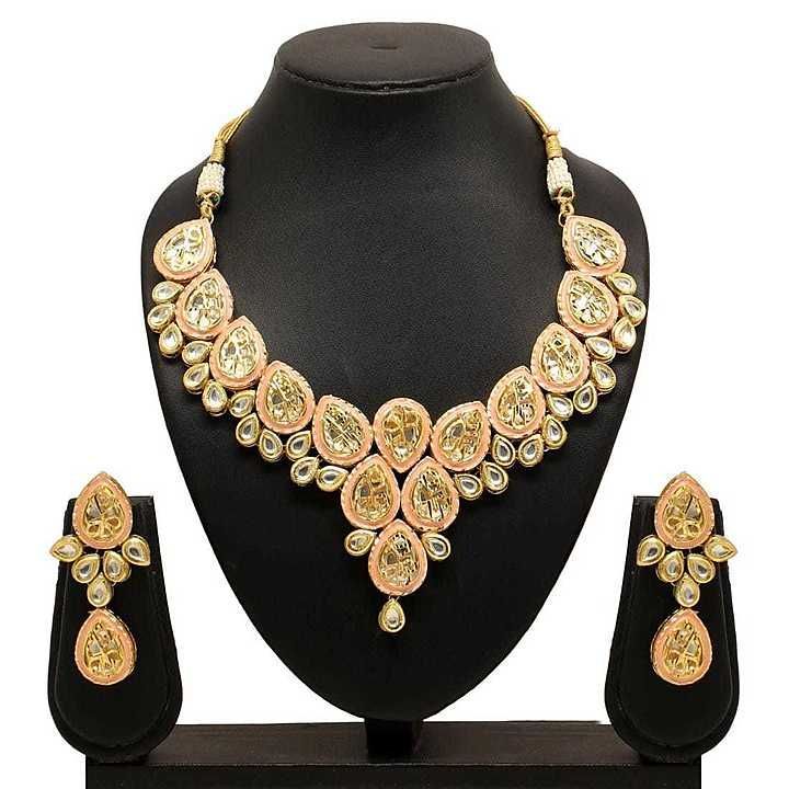 Kundan set.with. Meena work uploaded by business on 3/15/2020