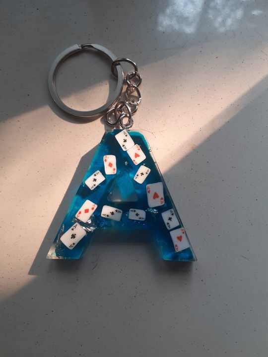 Resin keychain uploaded by business on 3/30/2021