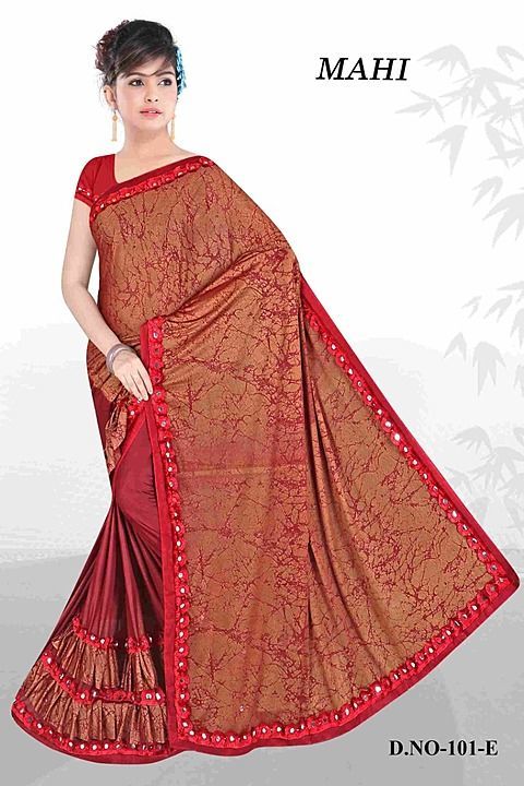Product image with price: Rs. 599, ID: designer-fril-saree-abf60548