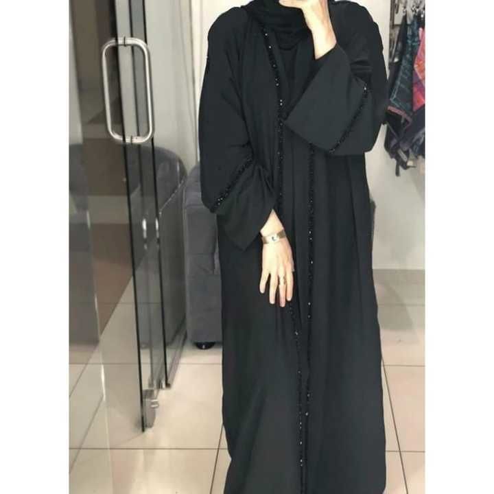 ABAYA COMES IN PREMIUM HEAVY NIDA FABRIC
AND ITS FRONT OPEN MODEL WITH BUTTONS TO TUCK UP
AND IT DOE uploaded by business on 3/30/2021