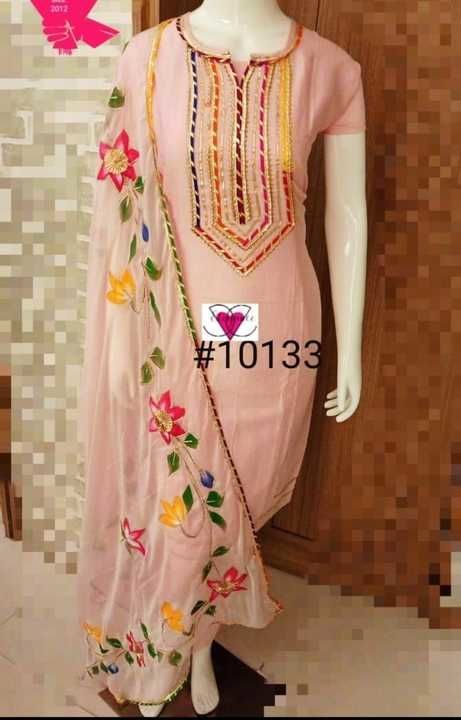 Cottan gotta patti suit uploaded by Sri raadhe ladies cloth  on 3/31/2021