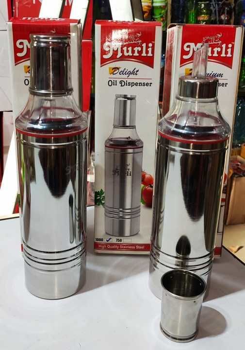 [31/03, 5:04 pm] Sanjay Chhapola: Steel oil dispenser 1000 ml  havi quality 155₹/pcs
[31/03, 5:52 pm uploaded by Home&kitchan and toys house on 3/31/2021