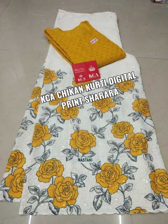 Post image *KCA Chikan Kurti Digital Print Sharara*

*Beautiful Chikan Pure Cotton Kurtis with Sequence Work Motifs May Vary as per Availability*

*Pure Cotton Chikan Embroidered Digital Print Sharara Upto 3XL - 39 Lngth*

*Kurtis 38 40 42 44 46 48*



*Always Buy Genuine KCA Products with KCA Card Inside Parcel*