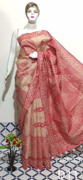 Batiq saree with blause uploaded by Saree. Suit material. Dupattas  on 4/1/2021