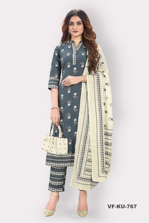 Cotton Printed Dupatta Set uploaded by business on 4/1/2021