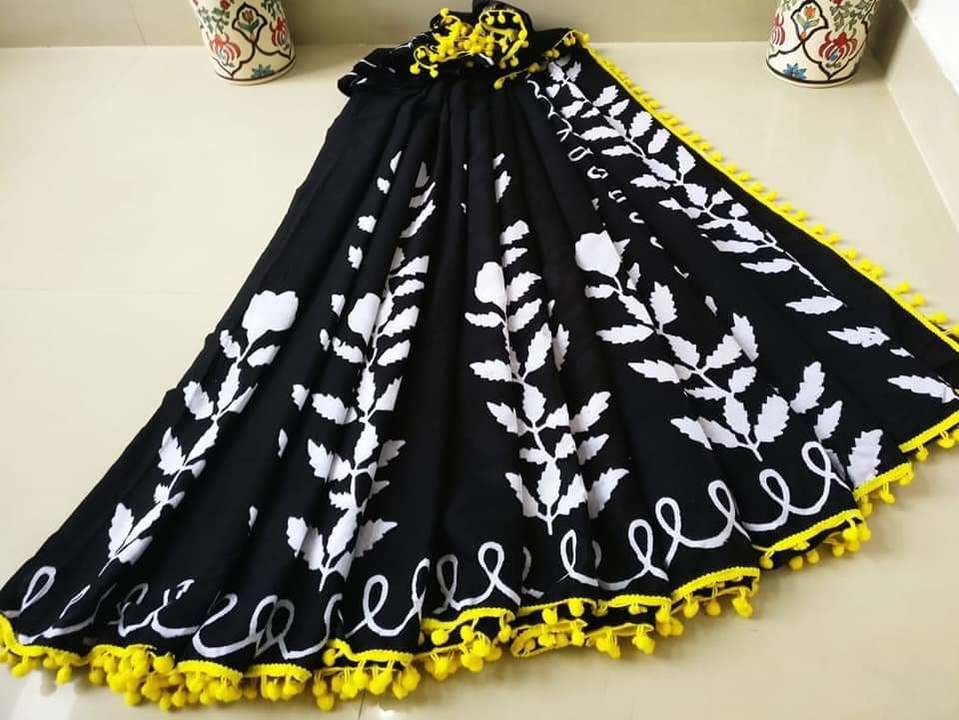 New cottan saree  uploaded by Handloom print on 4/1/2021
