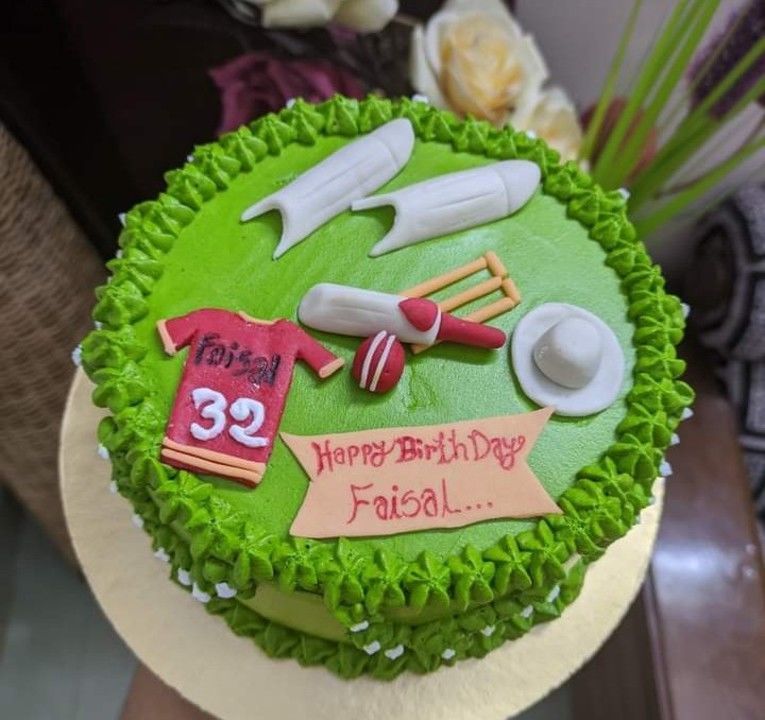 Cricket theme cake uploaded by business on 4/1/2021