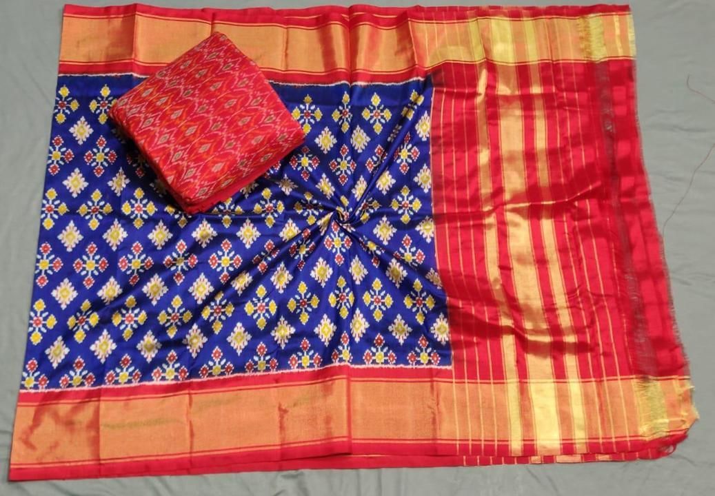 Pattu ikkat top with dupatta uploaded by business on 4/1/2021