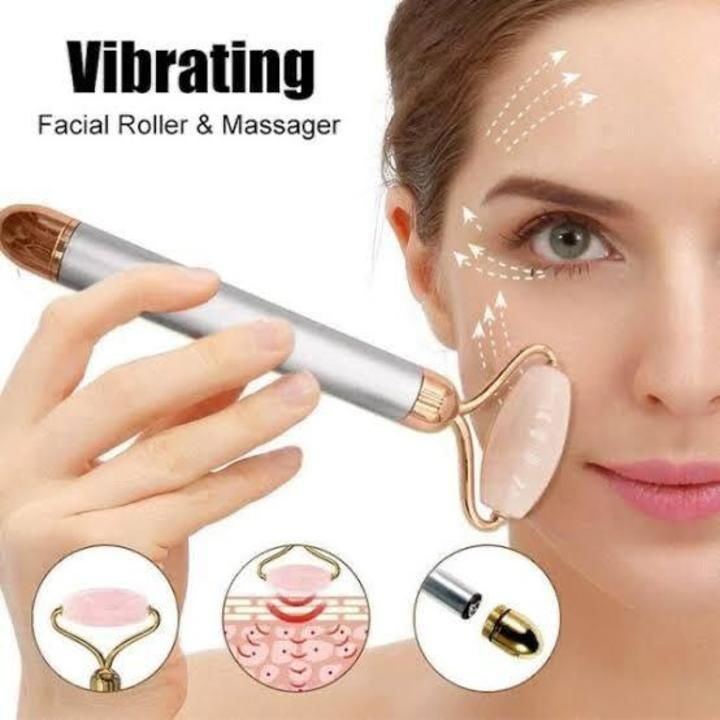 Rose gold vibrating roller available now. uploaded by Memon collection on 4/1/2021