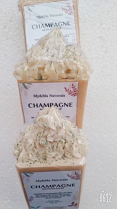 Champagne cold process soap uploaded by business on 4/1/2021