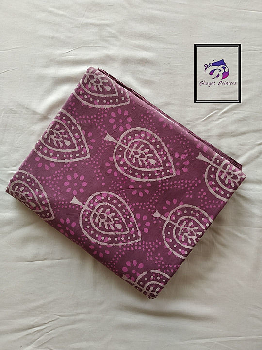 Bagru Dabu Pink Dyed Hand Block Printed Cotton Fabric uploaded by Bhagat Printers® on 7/21/2020