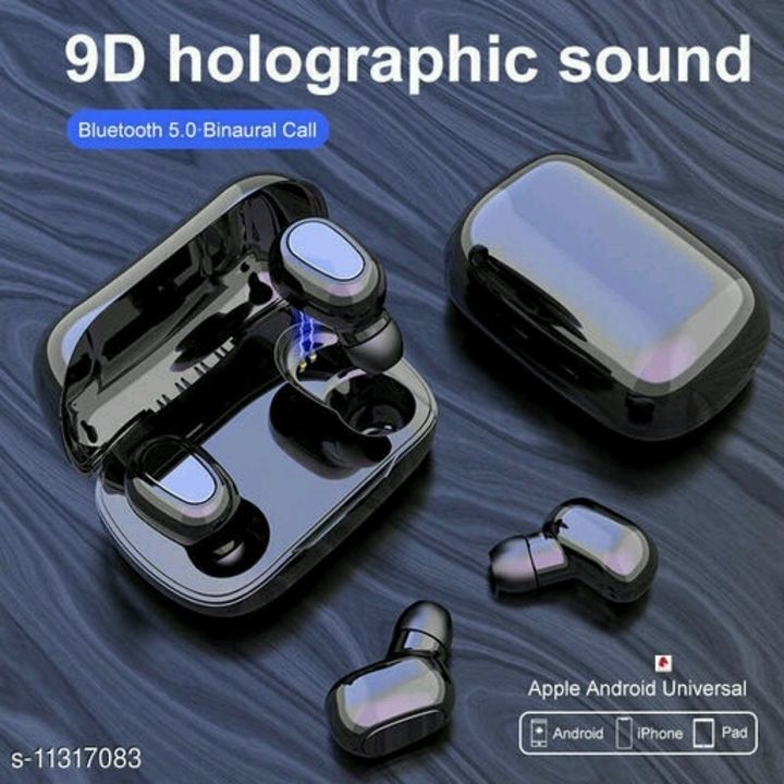 Post image Price : 1500 
Cash on delivery Available 
Techfire L21 tws bluetooth earphone
Product Name: Techfire L21 tws bluetooth earphone
Brand Name: Techfire
Material: ABS Plastic
Product Type: Headphone
Type: In The Ear
Compatibility: All Smartphones
Multipack: 1
Color: Black
Mic: Yes
Bluetooth Version: 5.1
Warranty_Period: 1 Month
Warranty_Type: On Site
Operating Voltage: 20 Volts
Charging Type: Micro USB
Battery Charge Time: 3 Hours
Battery Backup: 6 Hours
Frequency: 100 Hz
Control Button: Yes
Play Time: 10 Hours
Dynamic Driver: 10 mm
Transmission Distance: 10 Mtr
Noise Cancelling: Yes
Service Type: Repair
Sports Earphones: Yes
Sweat Proof: Yes
Water Resistant: Yes

Sizes: 
Free Size (Length Size: 21 cm)
Country of Origin: India
