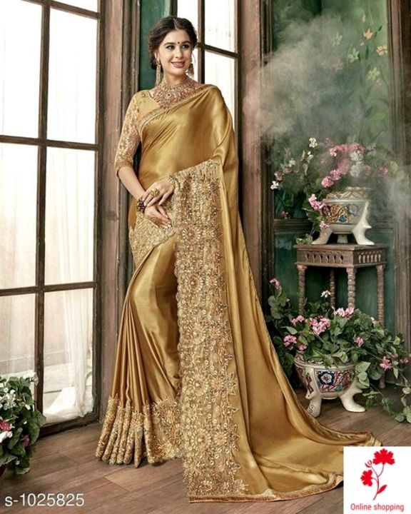 Post image Checkout this hot &amp; latest Sarees

Price-1599
Classy Women's Saree
Fabric: Saree - Vichitra Silk  Blouse - Banglori Silk

Size: Saree Length - 5.5 Mtr  Blouse Length - 0.9 Mtr 

Work: Embroidery
Country of Origin: India
Sizes Available - Free Size
*Proof of Safe Delivery! Click to know on Safety Standards of Delivery Partners- https://ltl.sh/y_nZrAV3